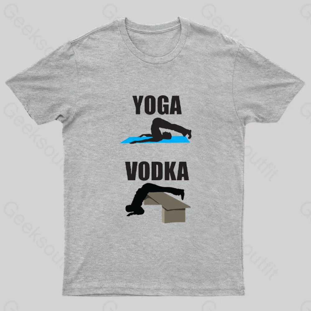 Yoga vs Vodka Geek T-Shirt Laid - back Women's Vibe