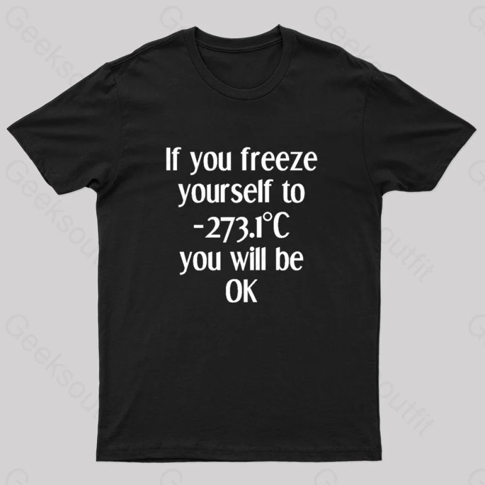 Absolute Zero Humor 0 Kelvins Geek T-Shirt