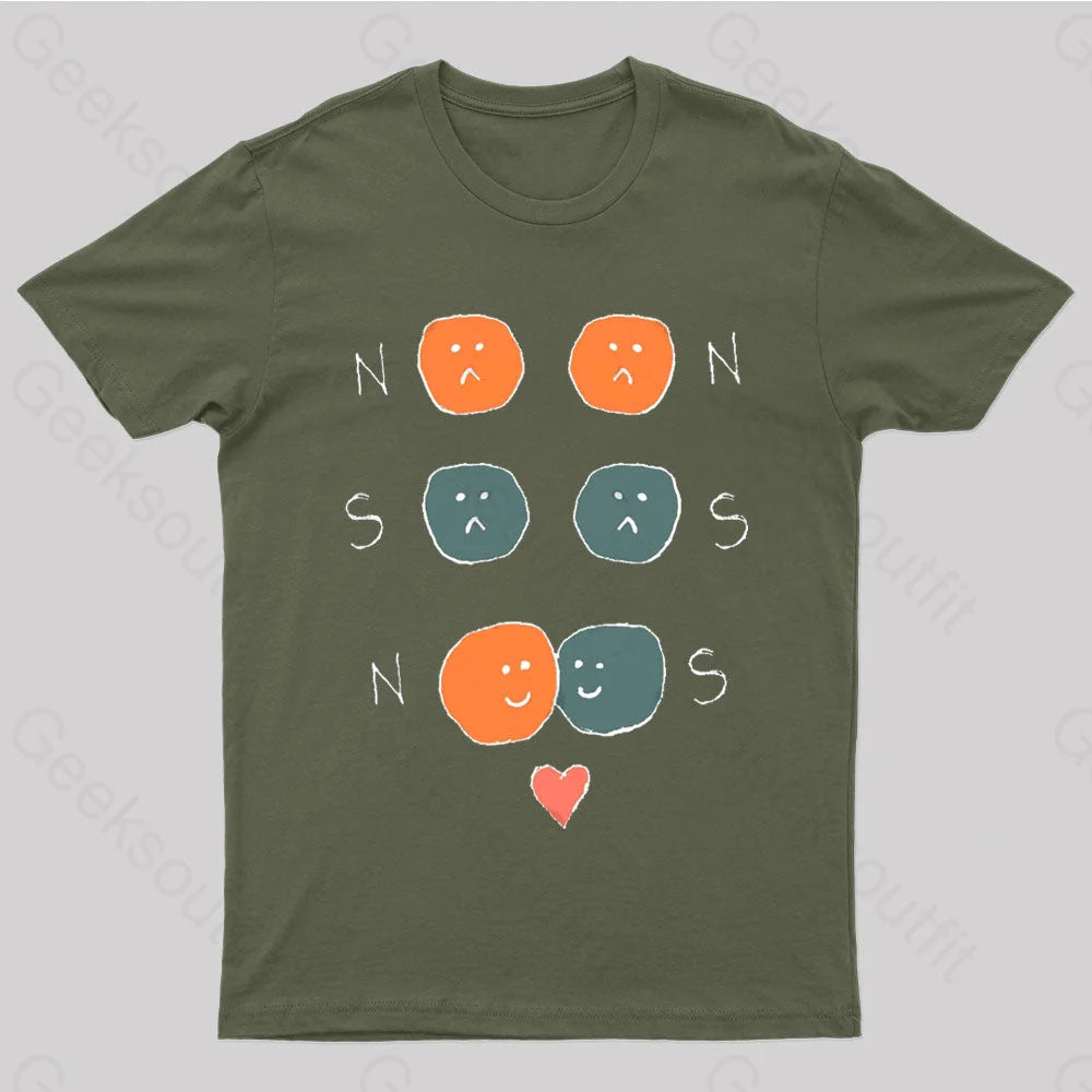 North An South Magnet Nerd T-Shirt