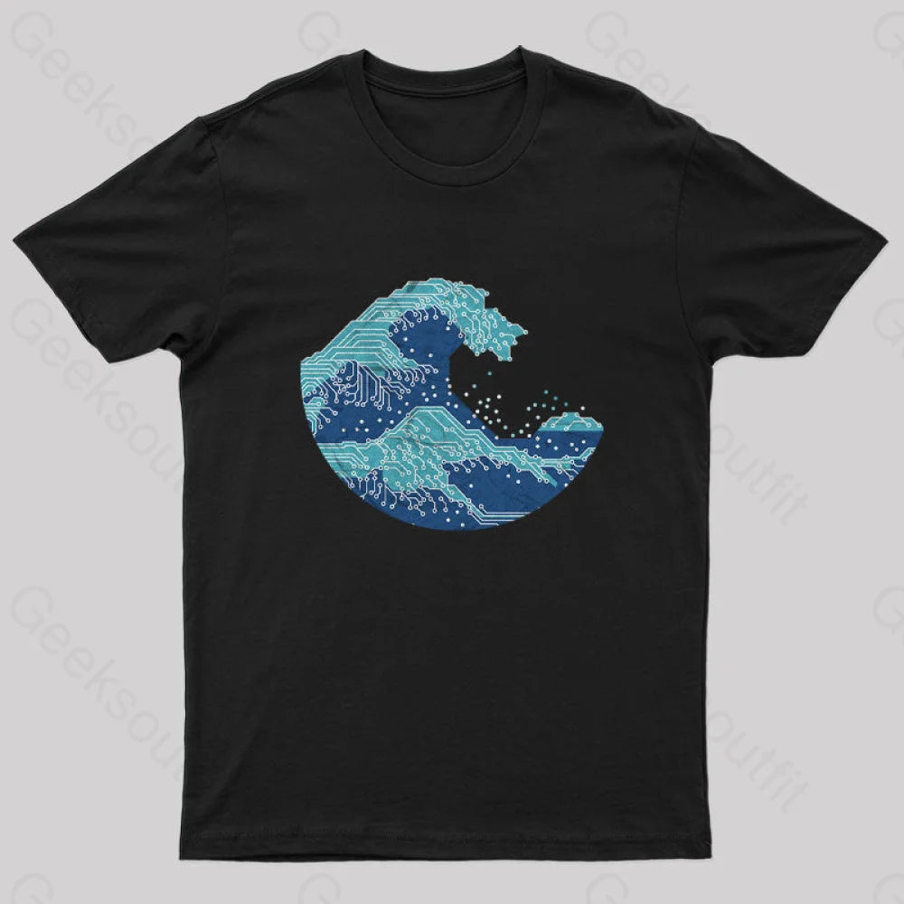 Line Point Waves Geek T-Shirt