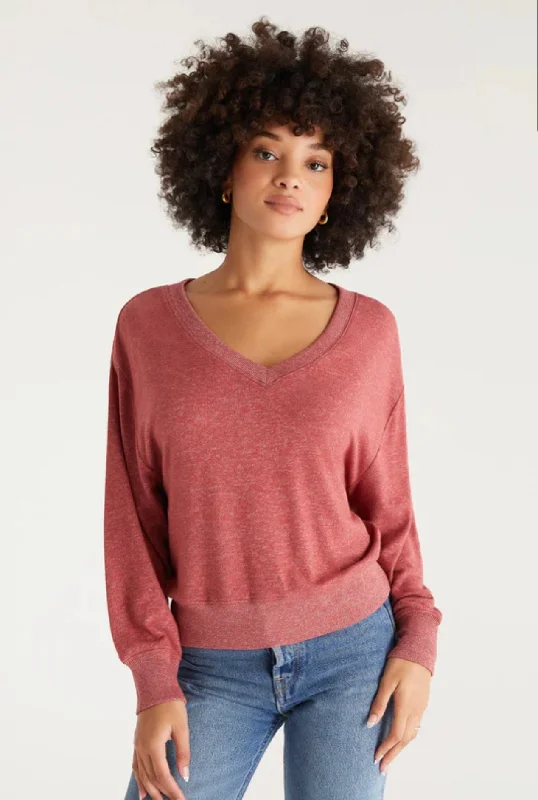 ZSUPPLY FRANCIS MARLED V NECK KNIT