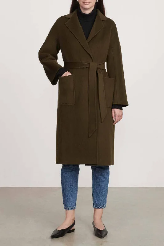 THE CLASSIC COAT - MOSS GREEN