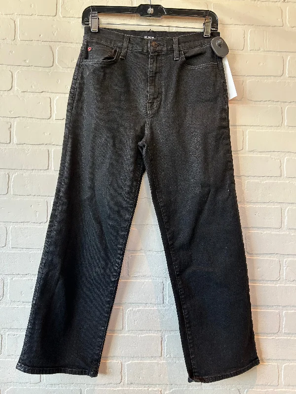 Jeans Straight By Hudson In Black Denim, Size: 4