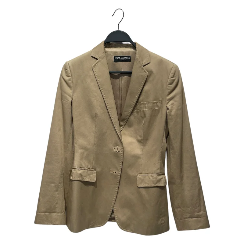 DOLCE&GABBANA/Tailored Jkt/40/Cotton/BEG/