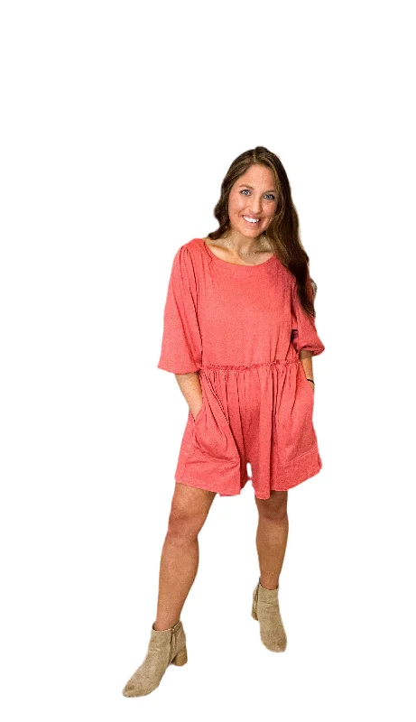 Coral Romper