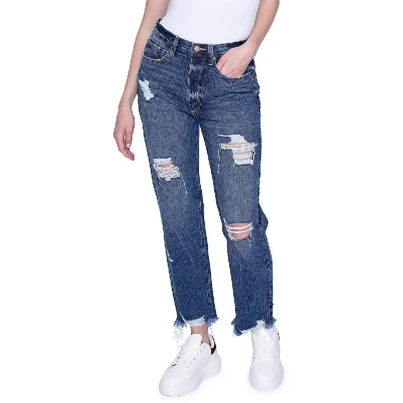 Womens Distressed Boyfriend Boyfriend Jeans