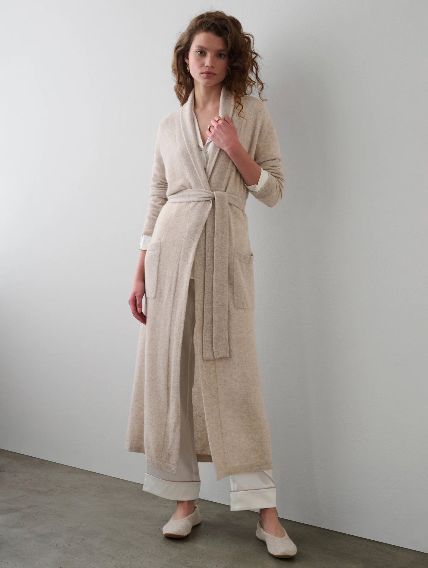 White + Warren - Cashmere long robe