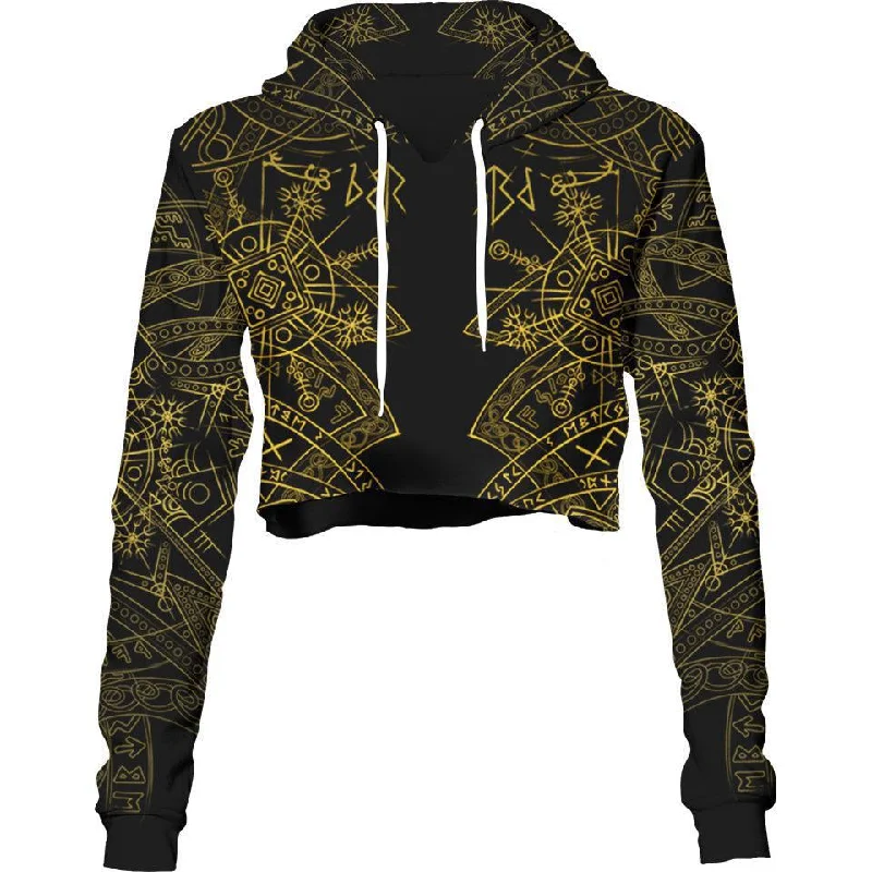 Helm of Disguise Crop Hoodie