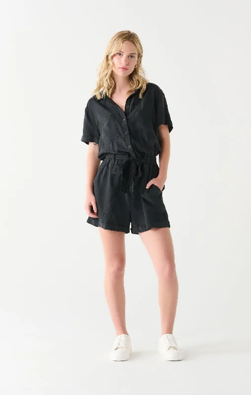 Dex Waist Tie Utility Romper