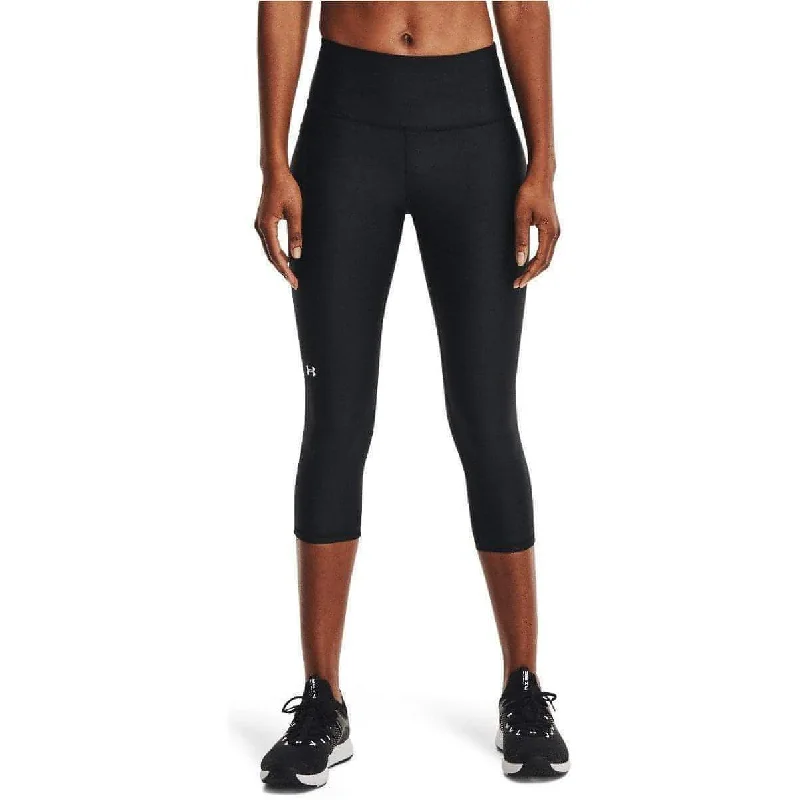 Under Armour Hi-Rise Womens 3/4 Capri Running Tights - Black