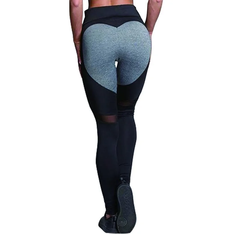 Heart Bottom Mesh Leggings