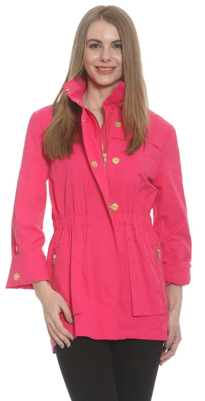 Rain Jacket Anorak Hot Fushia Tess Women's