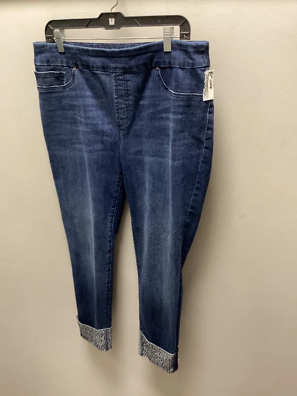 Jeans Jeggings By Chicos In Blue Denim, Size: 12