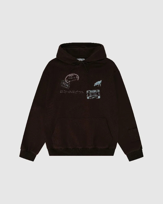 BROWN RESILIENT HOODIE