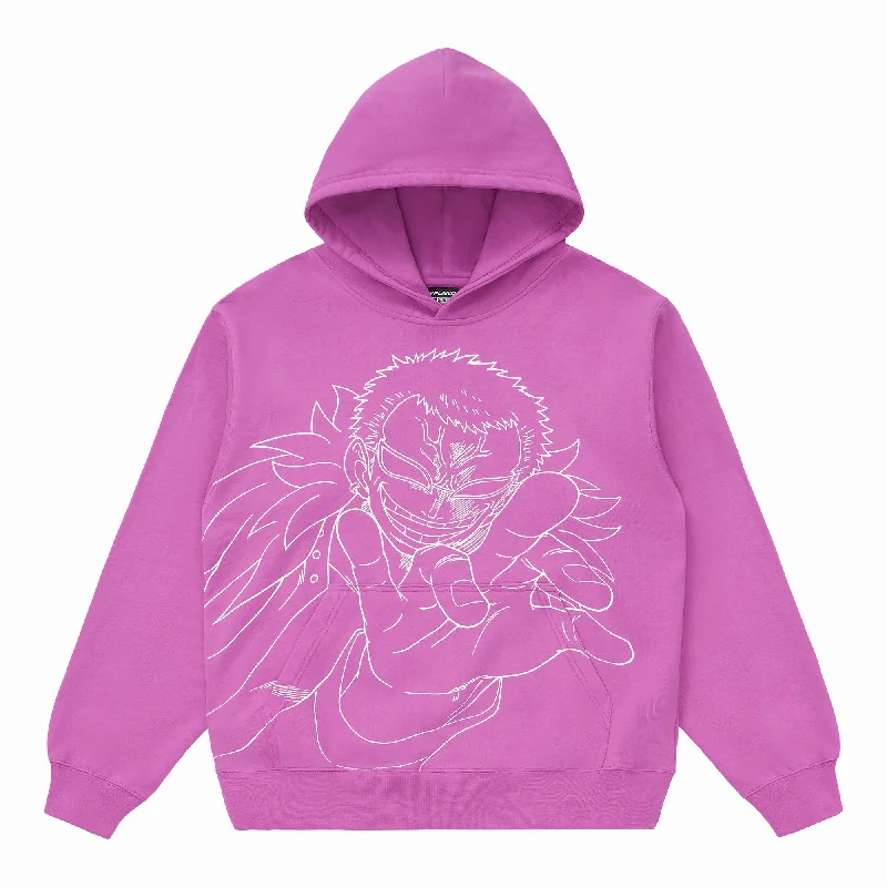 ONE PIECE DOFFY SINGLE LINE HOODIE (MAGENTA)