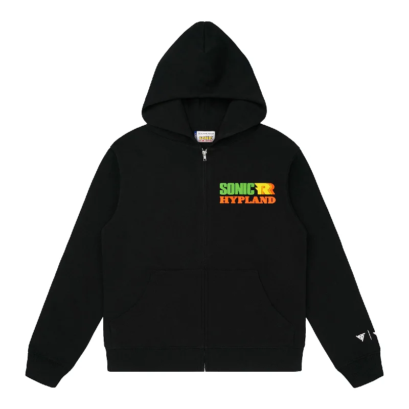 SONIC R ZIP UP HOODIE (BLACK)