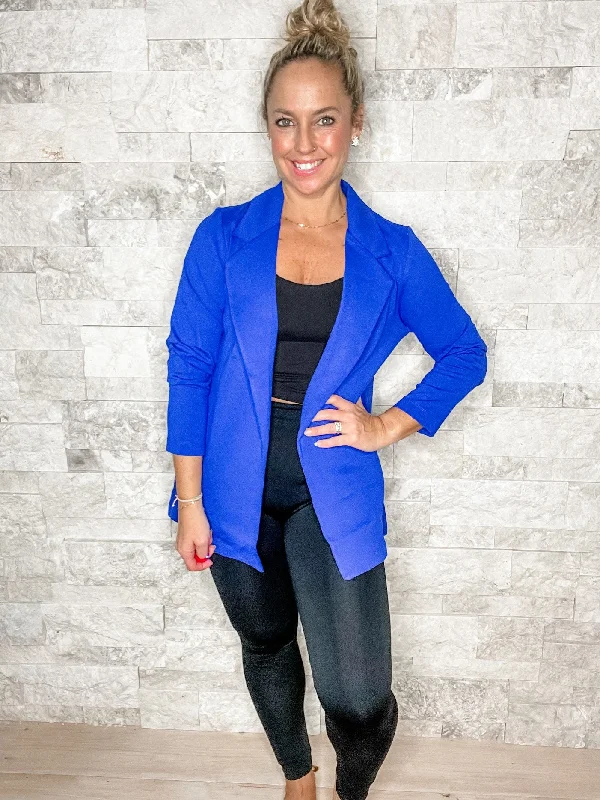 Girl Boss Blazer in Royal Blue (S-XL)