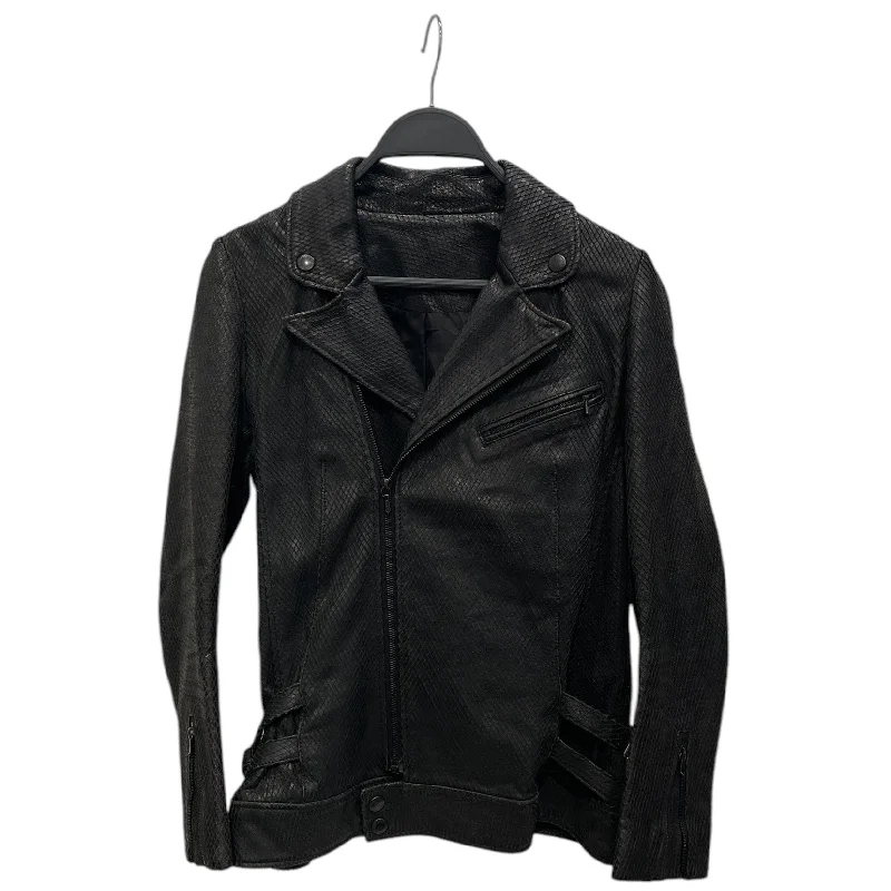 Hysterics/Riders Jkt (W)/M/Black/Lambskin/0503LB01