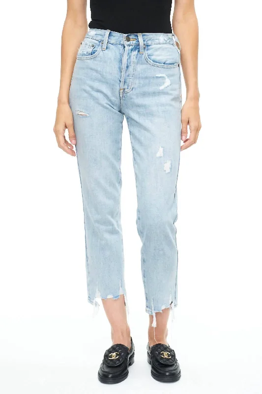 Charlie High Rise Straight Leg Jeans In Ruthless