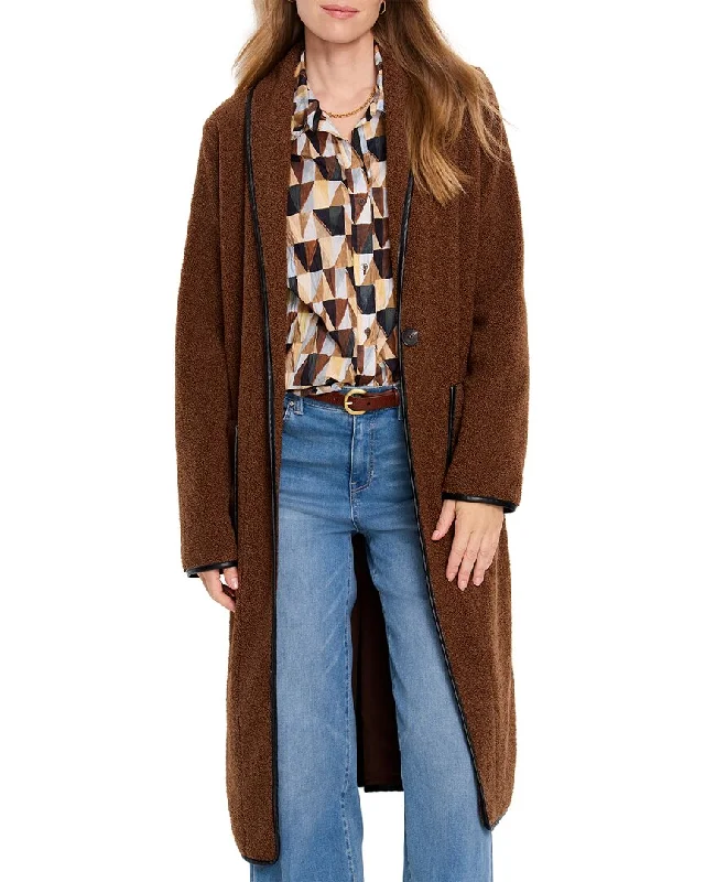 NIC+ZOE Trimmed Teddy Coat