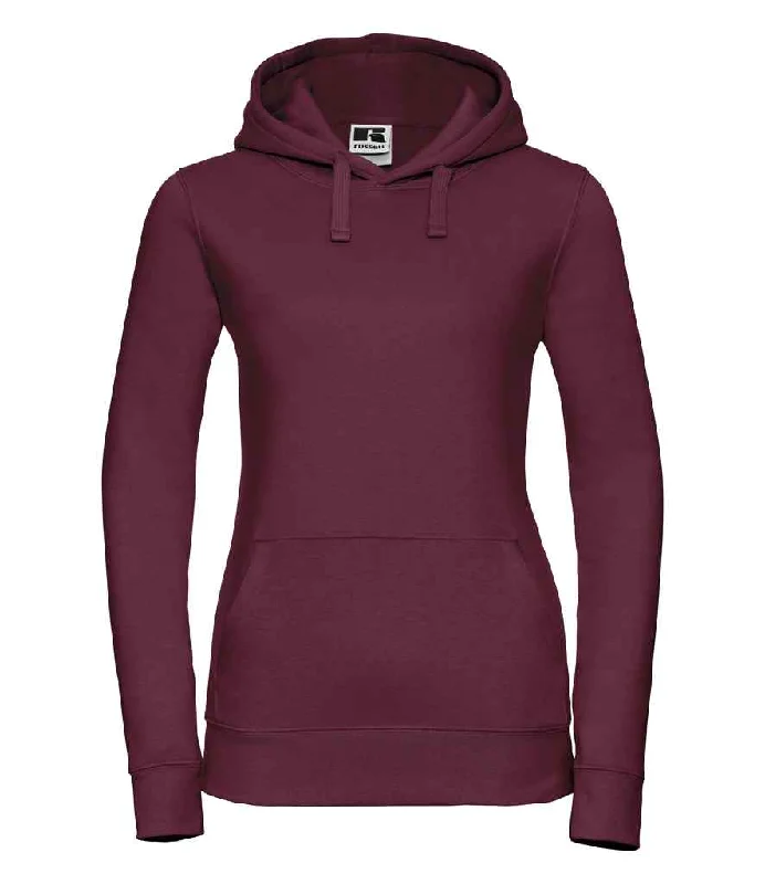 Russell Ladies Authentic Hooded Sweatshirt | Burgundy