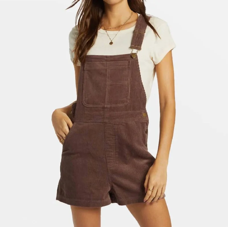 Sand Canyon Corduroy Overalls In Kona