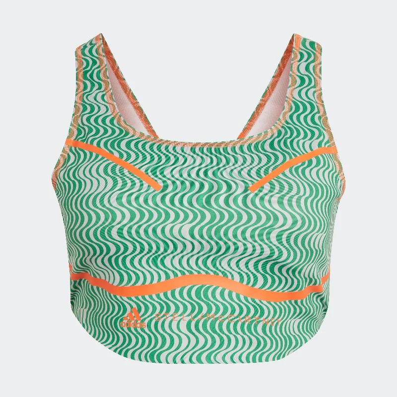 Women's adidas adidas by Stella McCartney TruePurpose Printed Crop Top - Plus Size