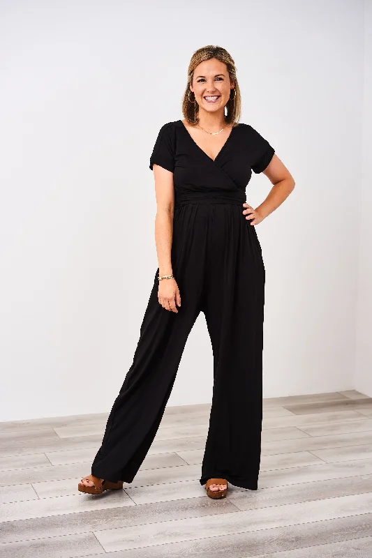 Latched Mama V-Neck Nursing Pantsuit