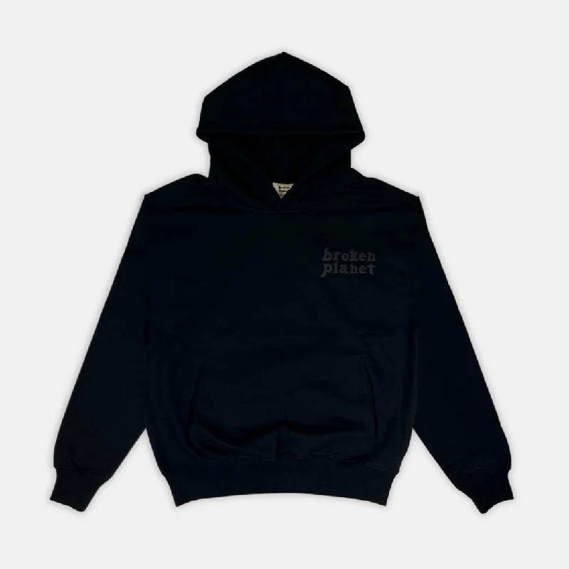 Broken Planet Basics Hoodie - Midnight Black