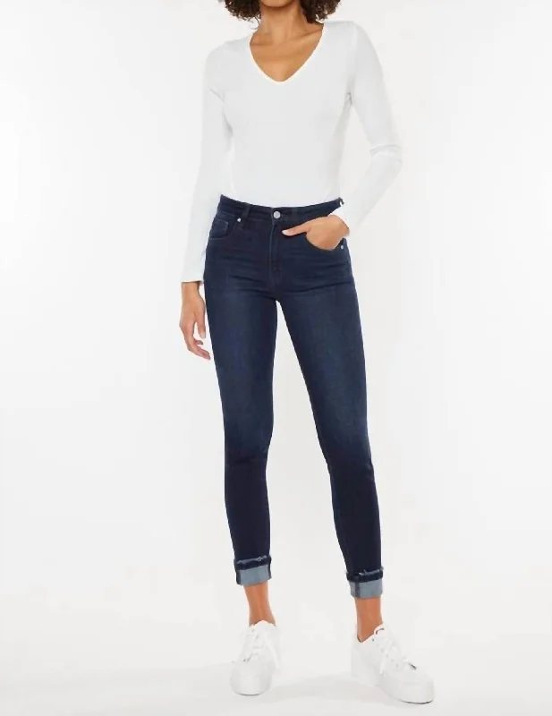 High Rise Jeans In Super Dark