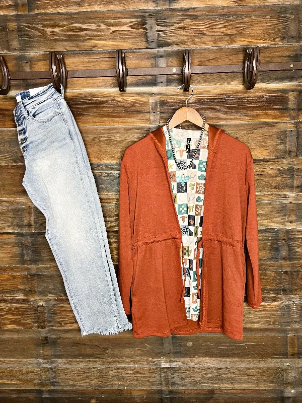 The Terracotta Casual Cardigan