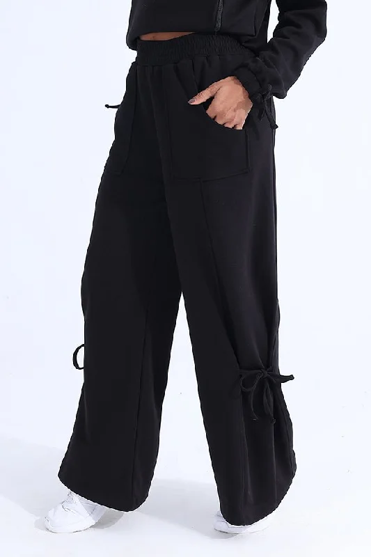 Flow Modal Black Trouser