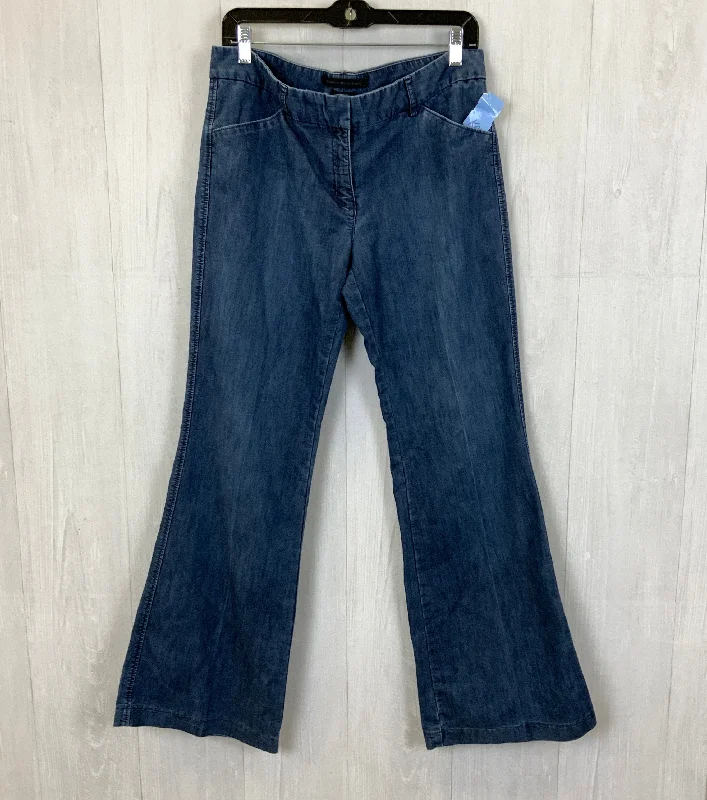 Jeans Flared By Express Design Studio In Blue Denim, Size: 10