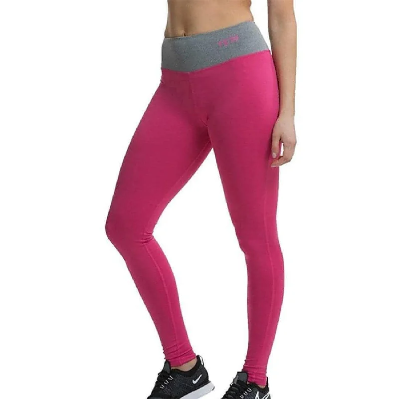 TCA Pro Performance Supreme High Waist Womens Long Running Tights - Pink