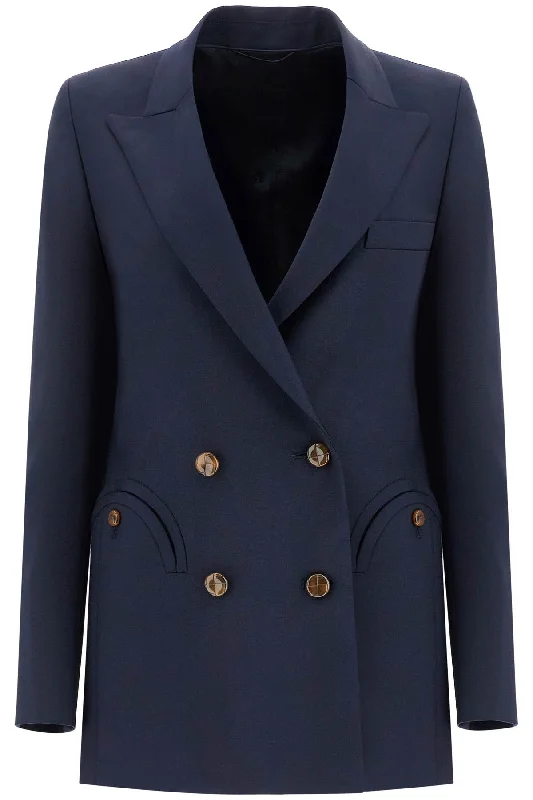 Blaze Milano Women's blue Virgin Wool Single-Breasted Blazer