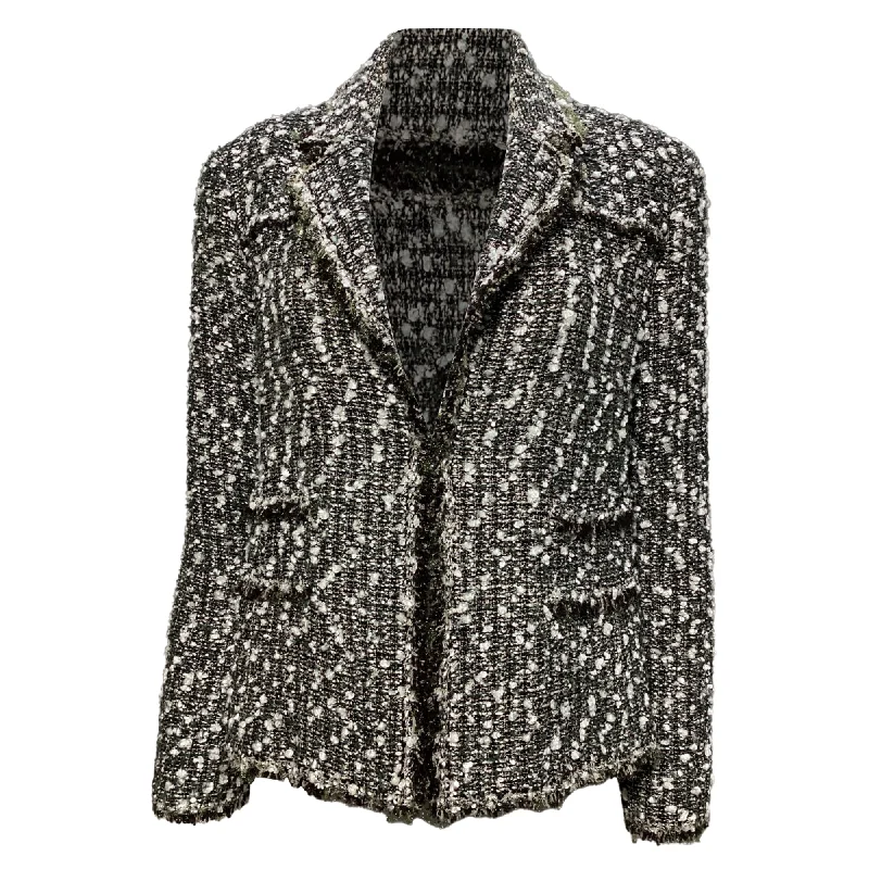 Chanel Tweed Vintage 2004 Jacket in Grey Viscose