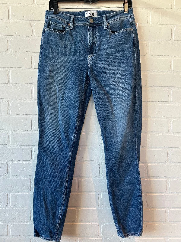 Jeans Skinny By Paige In Blue Denim, Size: 8