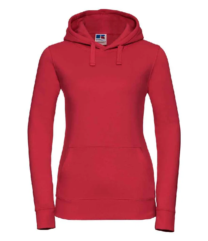 Russell Ladies Authentic Hooded Sweatshirt | Classic Red