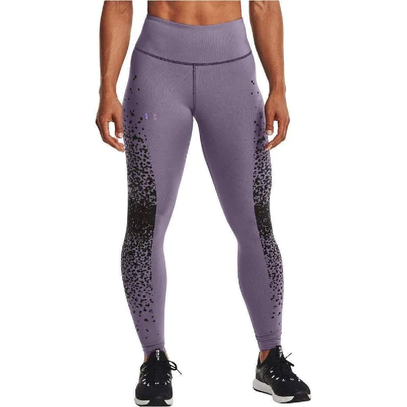 Under Armour Rush Womens Long Running Tights - Purple