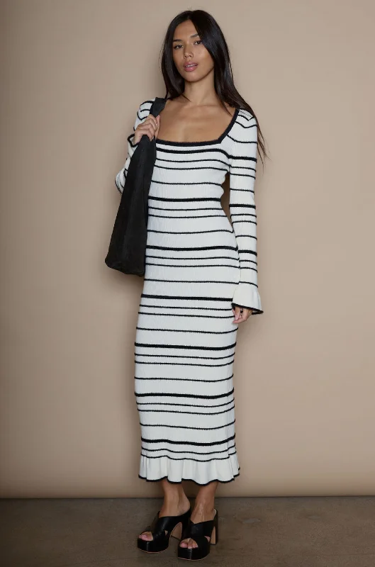 Orchard Stripes Maxi Dress