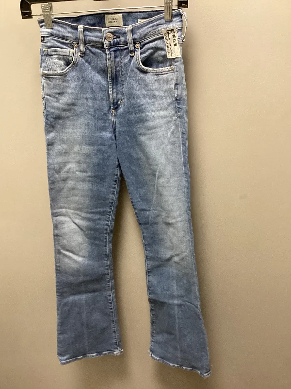 Jeans Flared By Citizens Of Humanity In Blue Denim, Size: 0