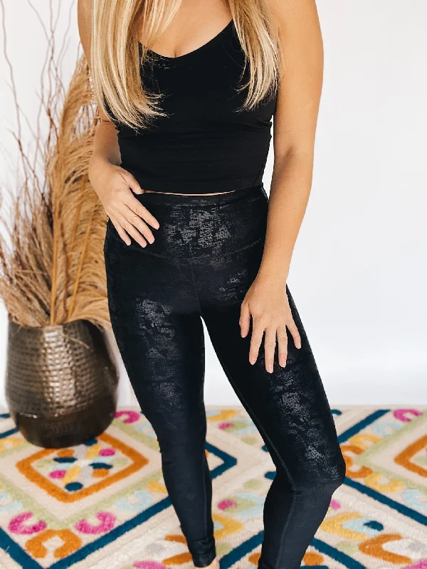 Crackle Glaze Leggings