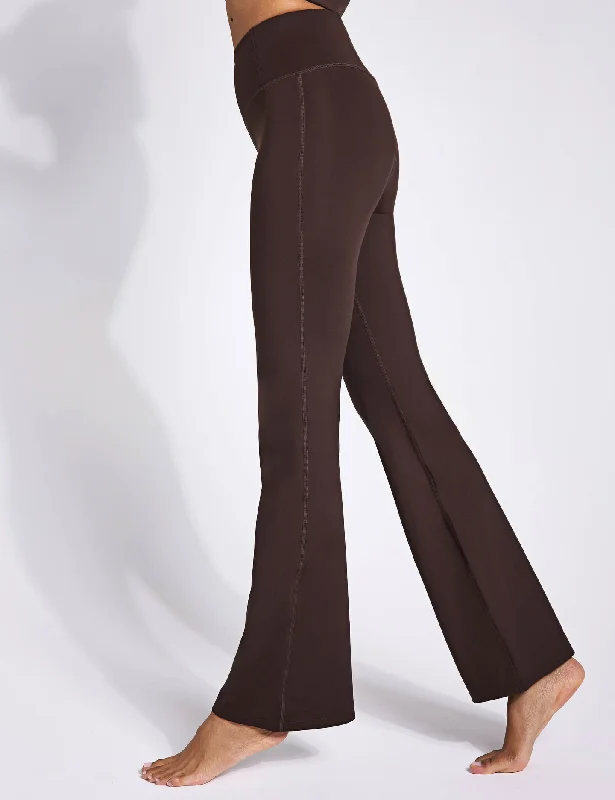 Compressive Flare Legging - Cocoa Bean