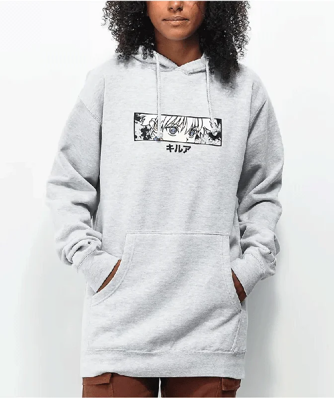 DISCORD HXH KILLUA EYES HOODIE (GREY)