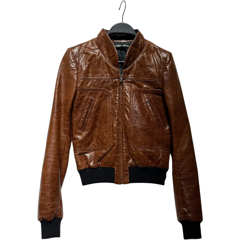 BALENCIAGA/Leather Jkt/36/Goat Leather/BRW/PLUSH MOTO JACKET