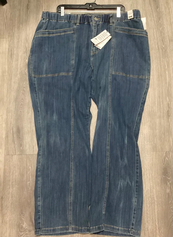 Jeans Straight By Judy Blue In Blue Denim, Size: 22w