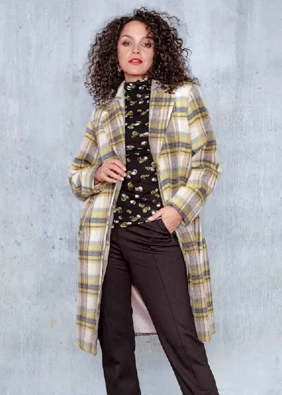 Long Plaid Coat | SALE! Take 20% Off