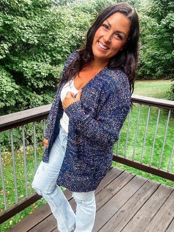 The Miley Cardigan in Navy (OS-Plus)