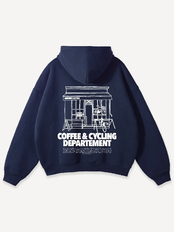 Coffee & Cycling Oversized Hoodie