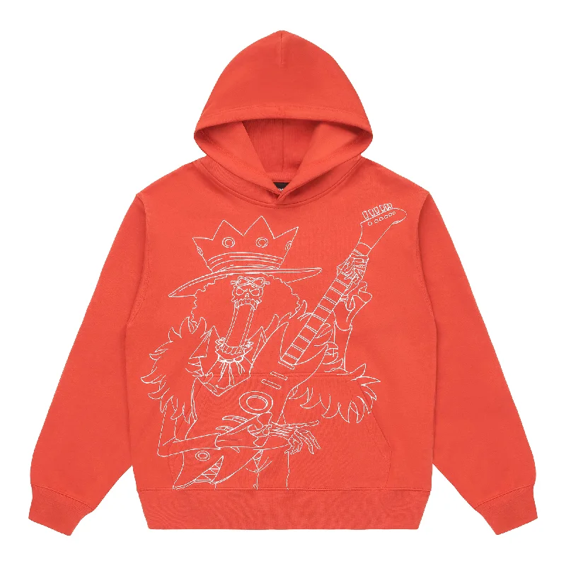 ONE PIECE BROOK SINGLE LINE HOODIE (BURNT ORANGE) *PRE ORDER*